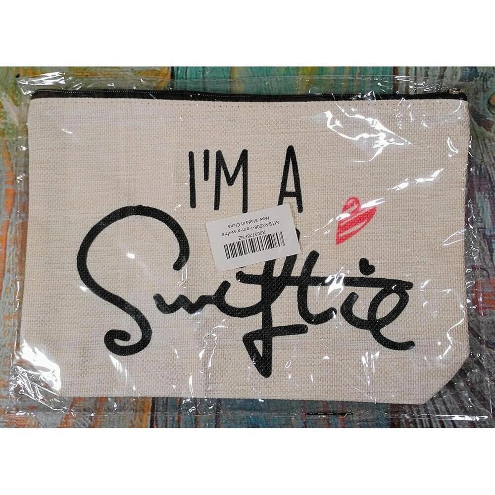 I'm A Swiftie Canvas Cosmetic Bag with Zipper
